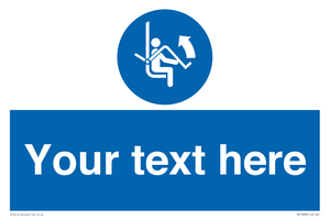 Custom Mandatory: Open safety bar of chairlift